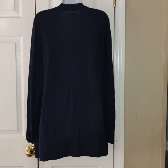 Croft & Barrow Woman navy open front cardigan Sz 1X NWOT - Picture 4 of 5